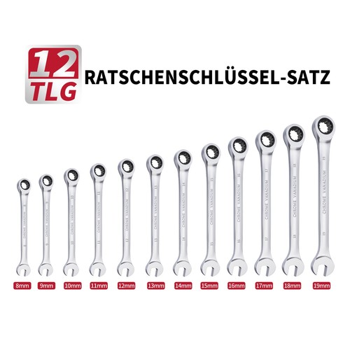 Tlg 19 mm maul - 12-tlg.,