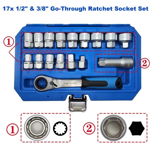17x durchgangs durchsteck - 17x,
