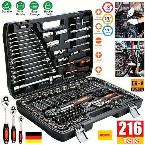 216tlg ratschenkasten werkzeug - 216tlg,